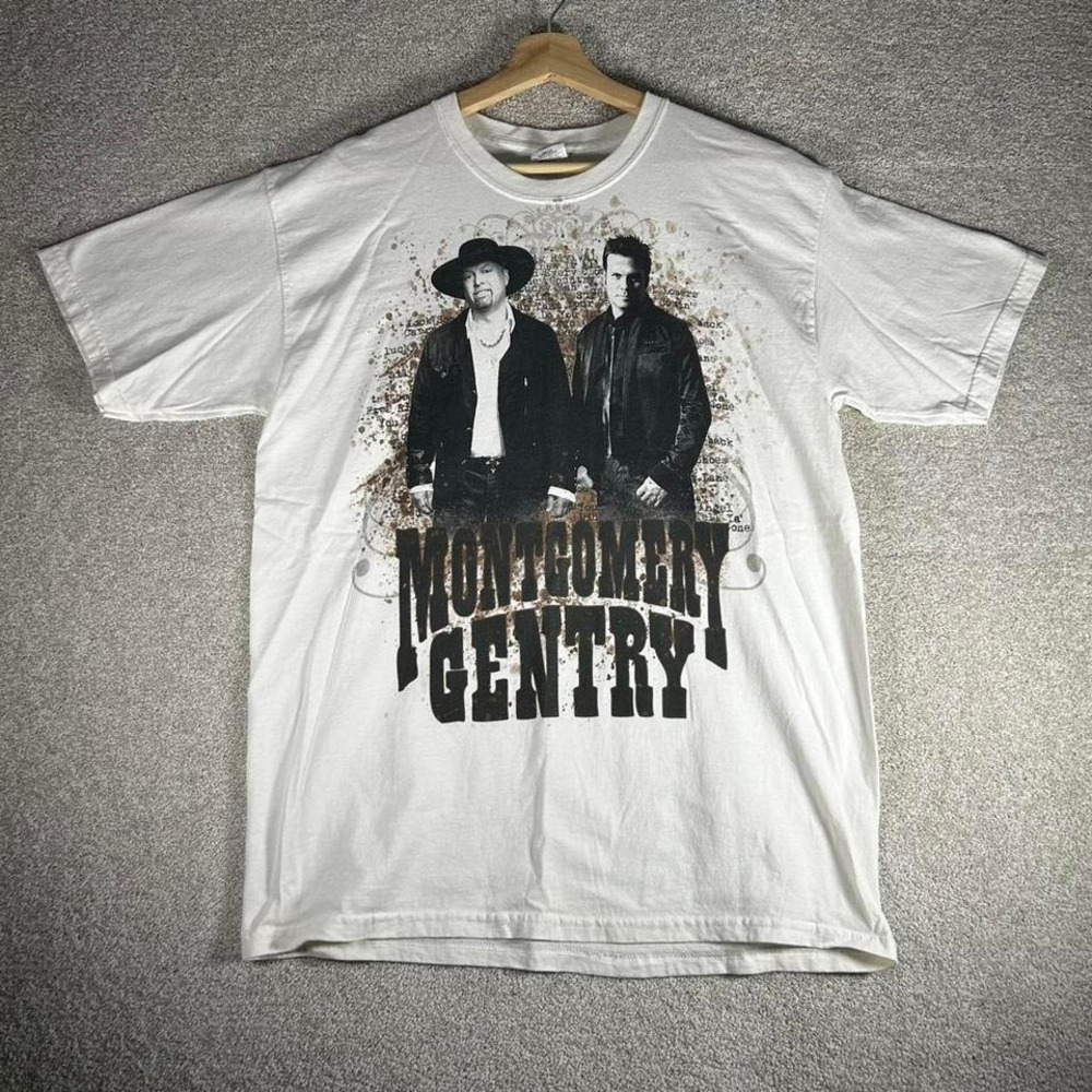 2009 Montgomery Gentry country band double sided graphic tour t-shirt